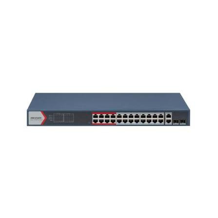 Switch PoE Hikvision Smart 24P 370W 300M DS-3E1326P-EI